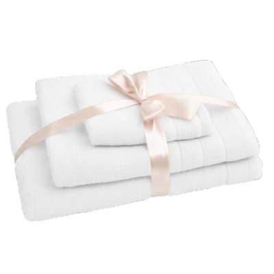 Komplet ręczników April biały 3 sztuki EUROFIRANY