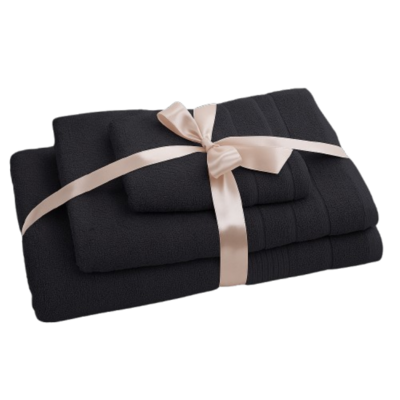 Komplet ręczników April grafitowy 3 sztuki EUROFIRANY