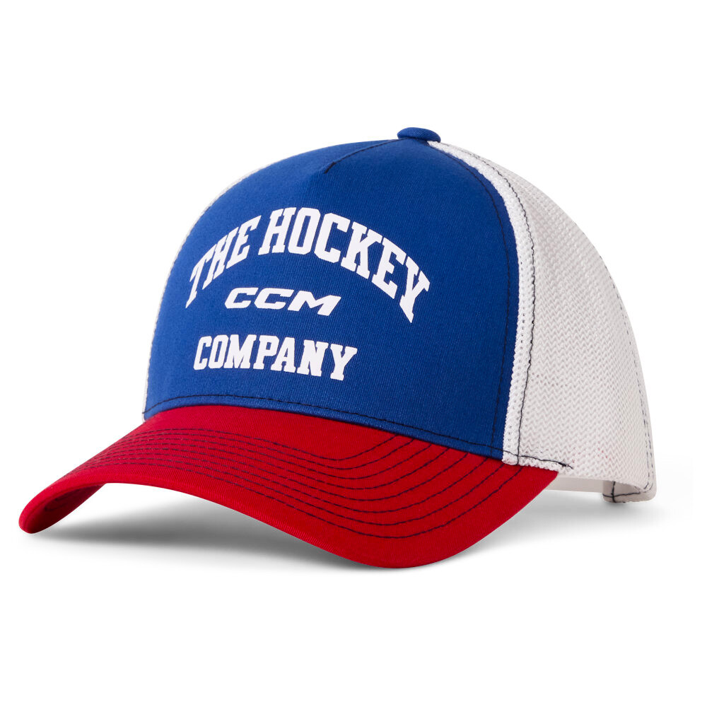 Męska czapka z daszkiem CCM Athleisure Trucker Blanc