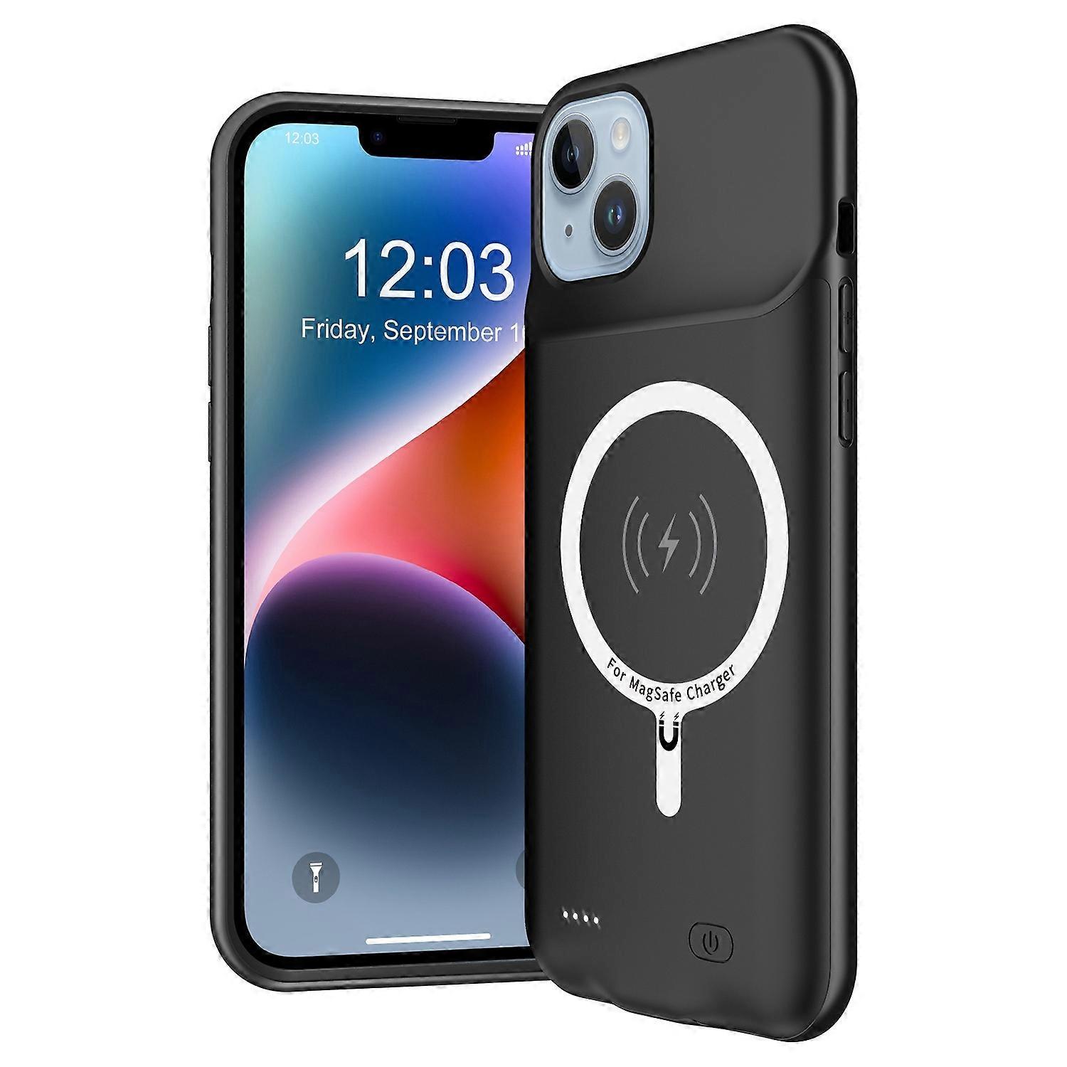Przenośne etui na baterie typu A D98 do iPhone'a 14 Plus Power Bank Etui na telefon 8500 mAh magnetyczne