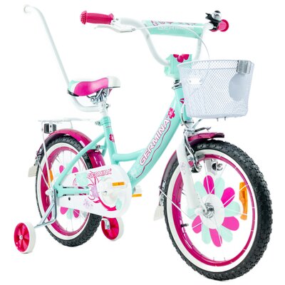 Rower GERMINA BMX 16 cali dla dziewczynki Miętowy