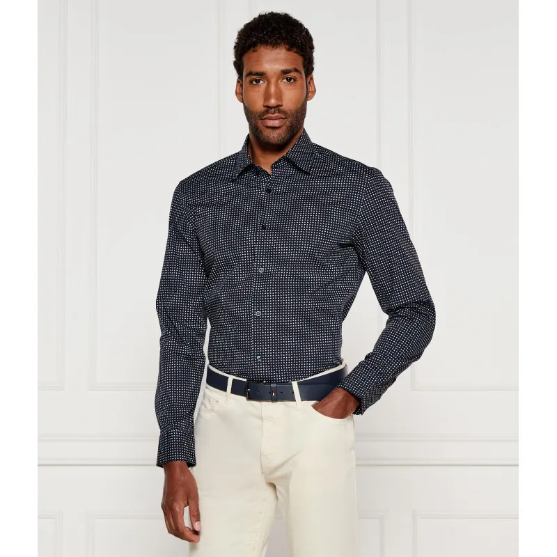 BOSS BLACK Koszula H-HANK-kent-C1-214 Slim Fit stretch