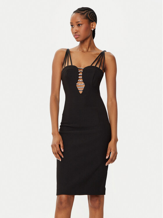 Marciano Guess Sukienka koktajlowa 5RGK72 6869Z Czarny Bodycon Fit