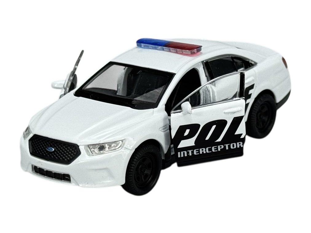 WELLY FORD POLICE INTERCEPTOR BIAŁY 1:34 SAMOCHÓD NOWY METALOWY MODEL