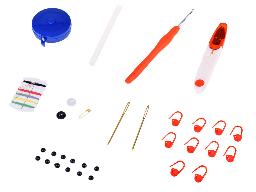 KOLOROOWY ZESTAW DO SZYDEŁKOWANIA ZRÓB GNIOTKA