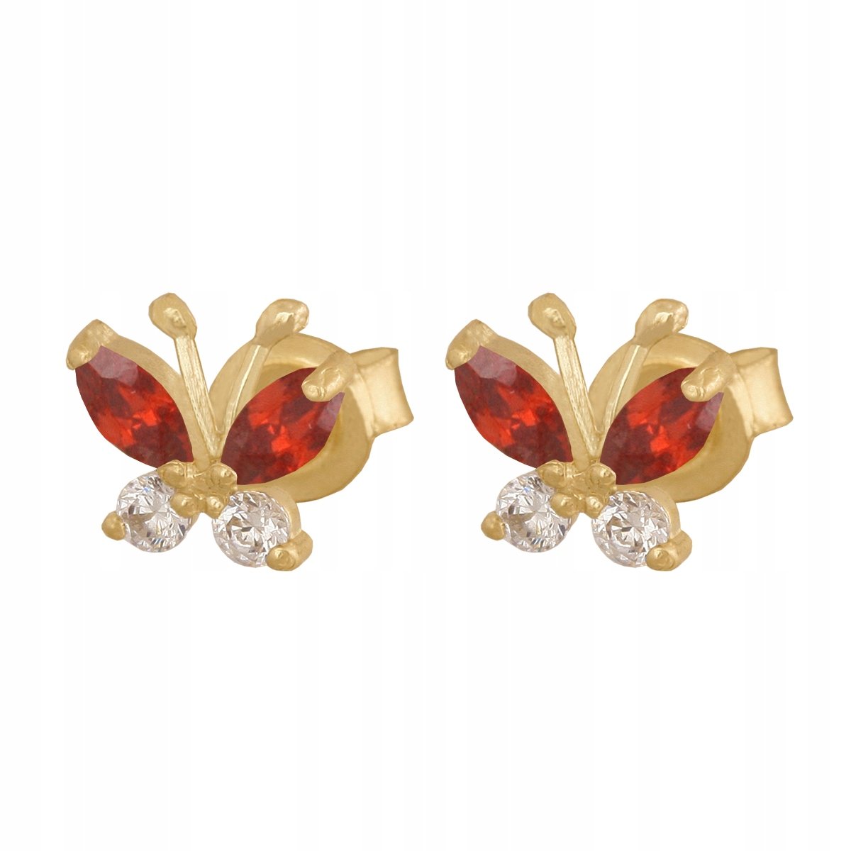 Złote Kolczyki Na sztyft 585 1.40 g DZIEŃ KOBIET