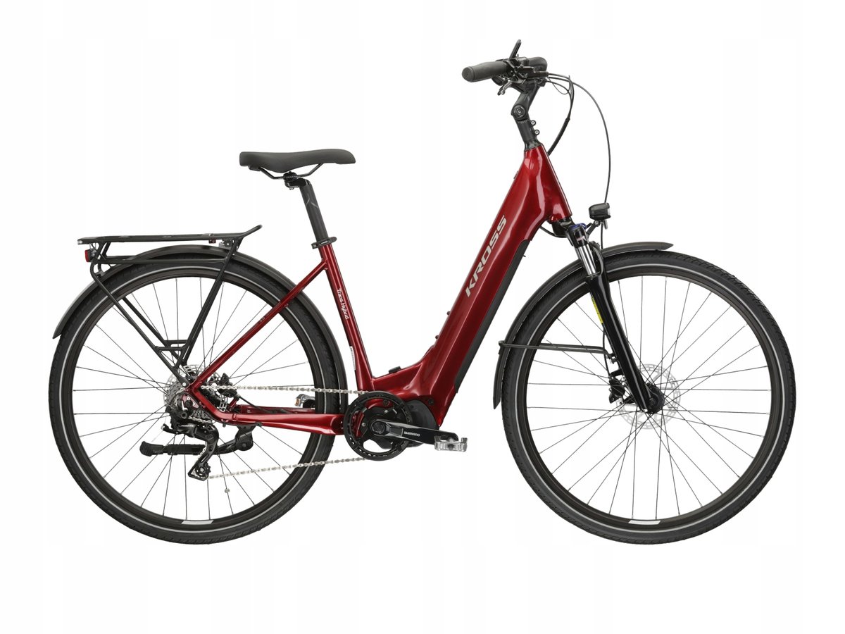 Rower elektryczny KROSS TRANS HYBRID 3.0 LS rozmiar XL Czerwony