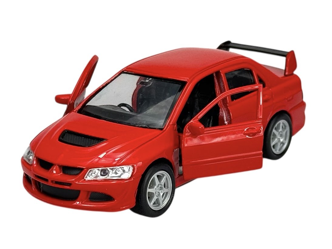 WELLY MITSUBISHI LANCER EVOLUTION VIII CZERWONY 1:34 SAMOCHÓD NOWY METALOWY MODEL
