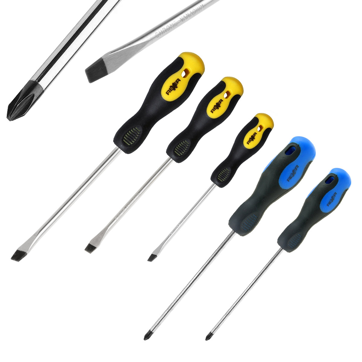 ZESTAW WKRĘTAKÓW Z KOŃCÓWKĄ MAGNETYCZNĄ 5 SZTUK