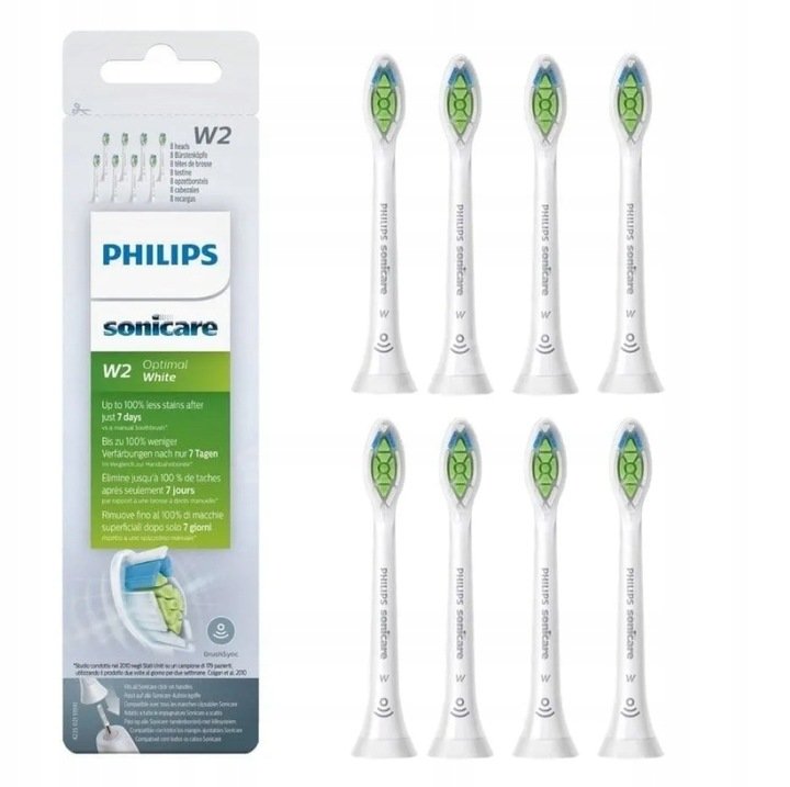 Końcówki końcówka do szczoteczki Philips Sonicare W2 Optimal White 8 szt