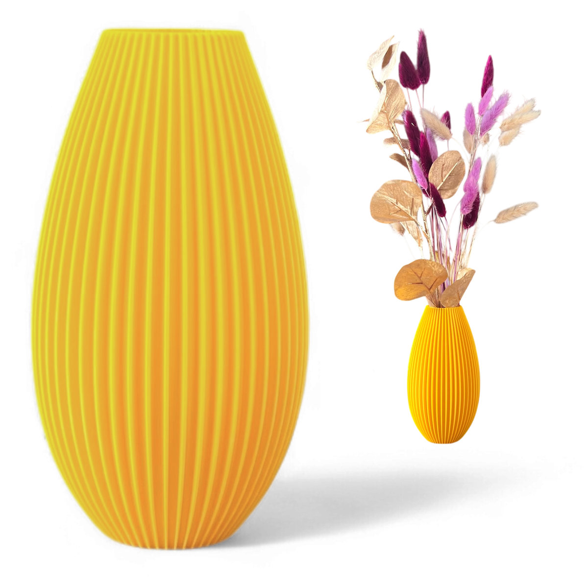 Wazon nietłukący 20 cm skandynawski Nowoczesny wazon 3D sztuczne kwiaty