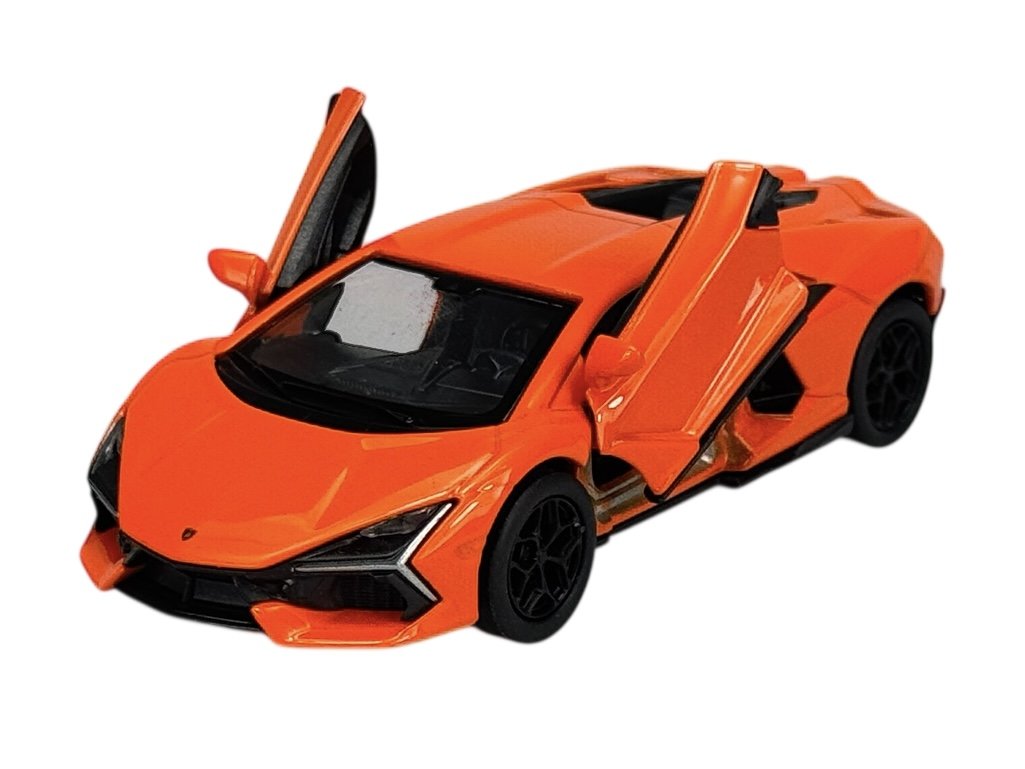 WELLY LAMBORGHINI REVUELTO POMARAŃCZOWY 1:34 SAMOCHÓD NOWY METALOWY MODEL