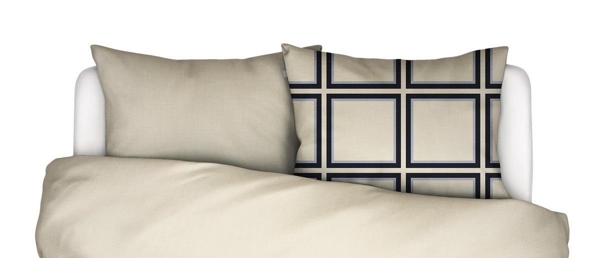 Essenza Komplet 2 poszewek na poduszki Luca 70x80cm waniliowy