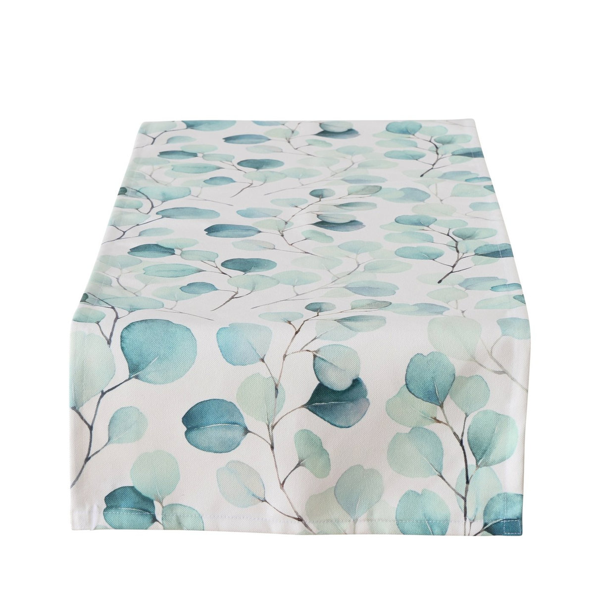 Bieżnik dekoracyjny z motywem roślinnym EUKANA, 40 x 140 cm