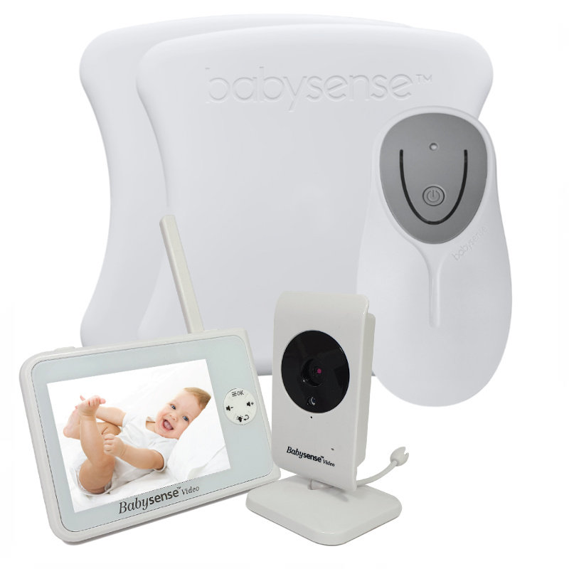 Babysense V35 Elektroniczna niania z kamerą + Monitor oddechu Babysense 8 nowej generacji (Wyrób medyczny)