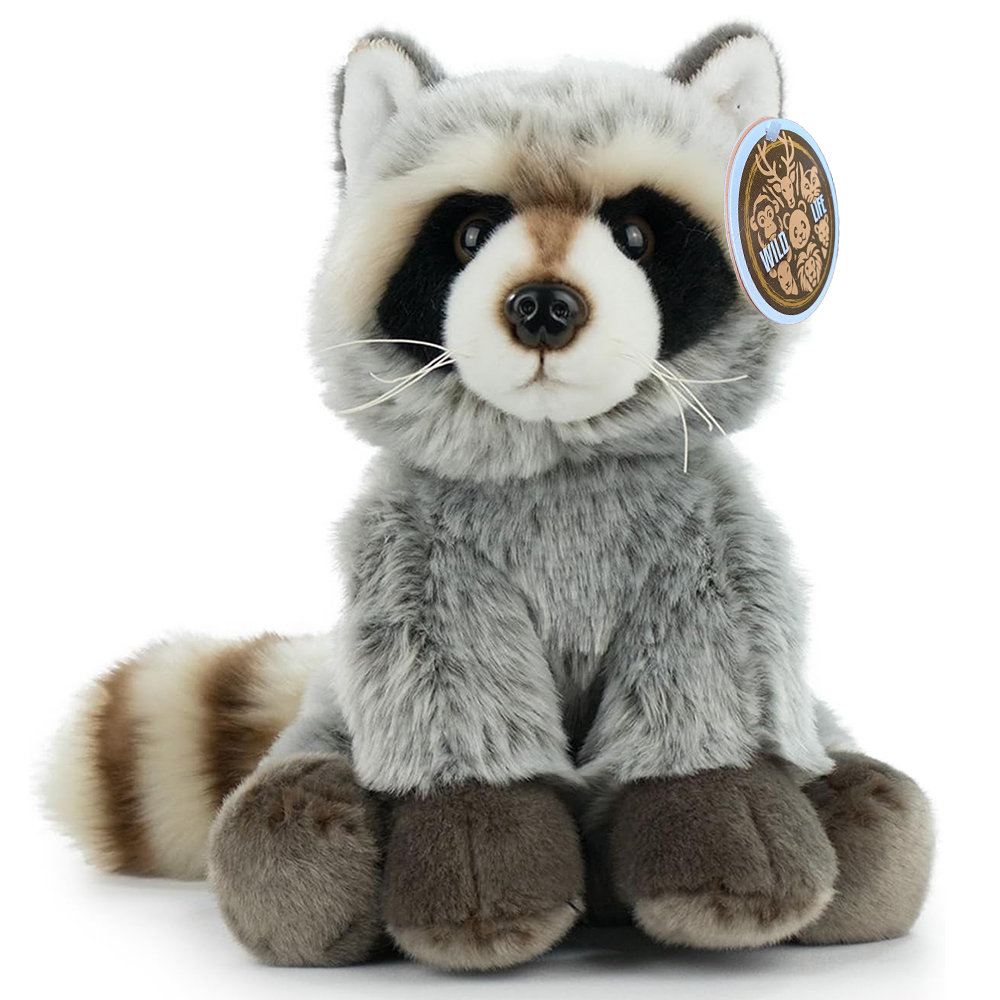 Maskotka Szop Pracz 24 cm Jak Żywy Puszysty Pluszak Premium