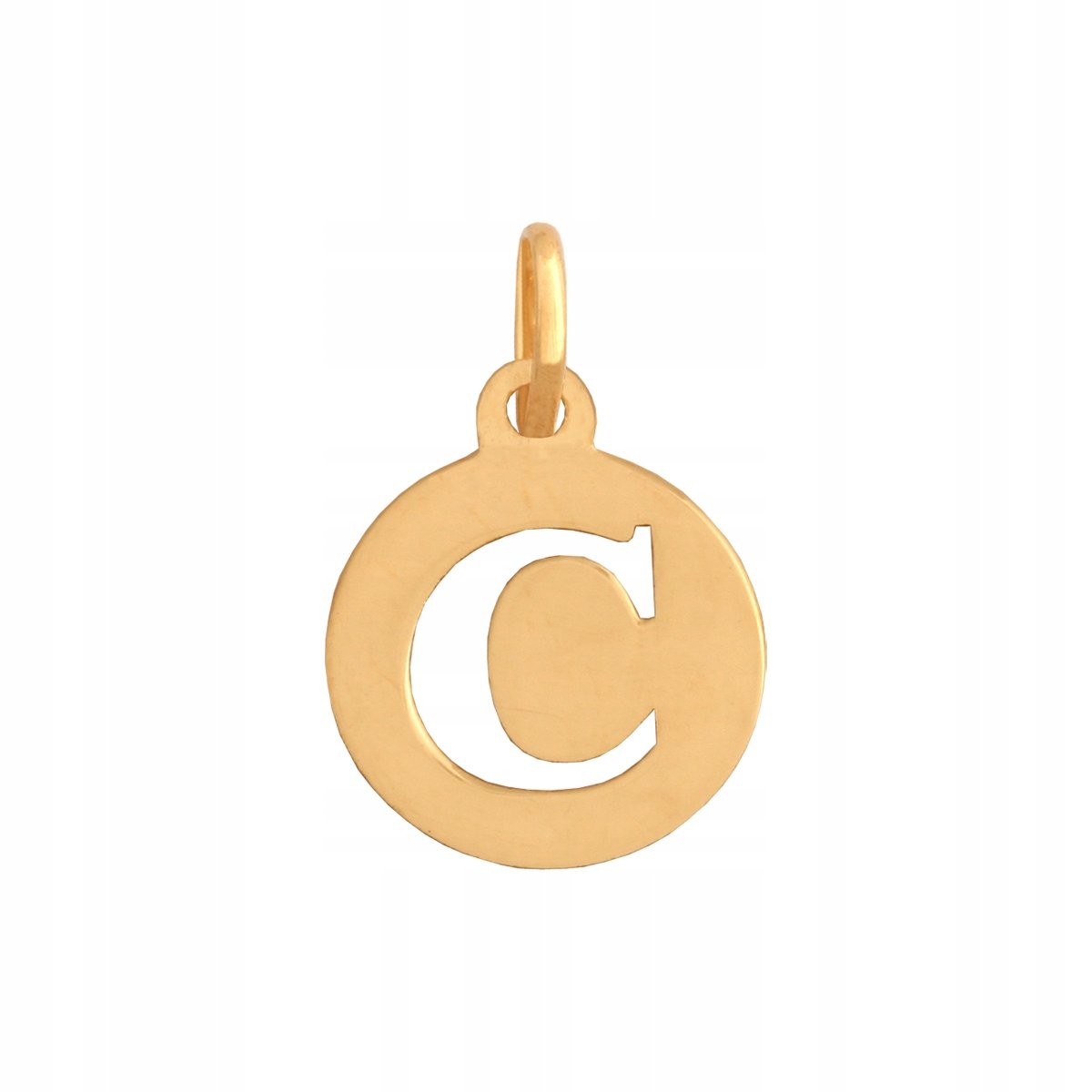 Złota Zawieszka Literka 585 0.40 g, Śr. 10 mm