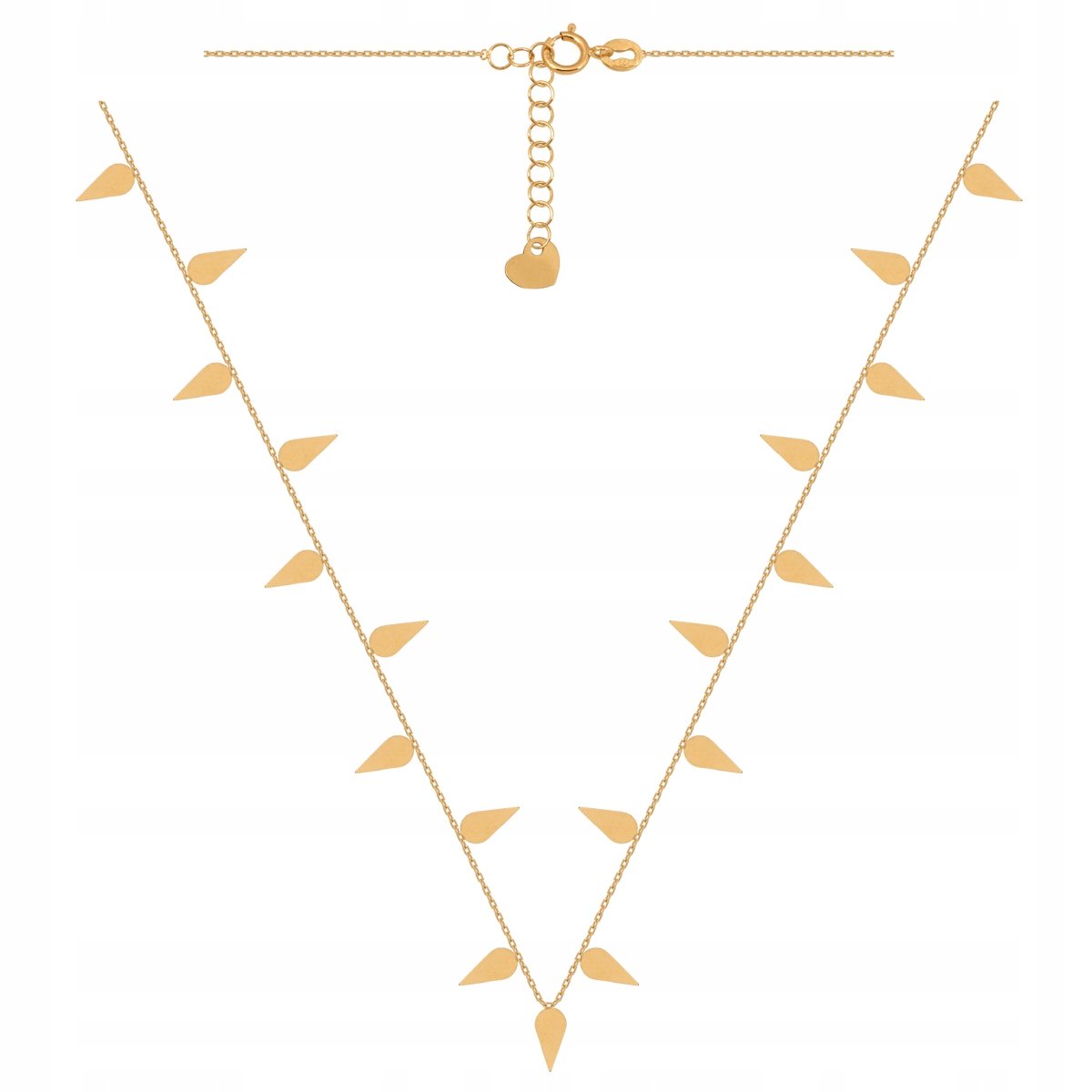 Złoty Naszyjnik CELEBRYTKA Łańcuszkowy 585 2.30 g