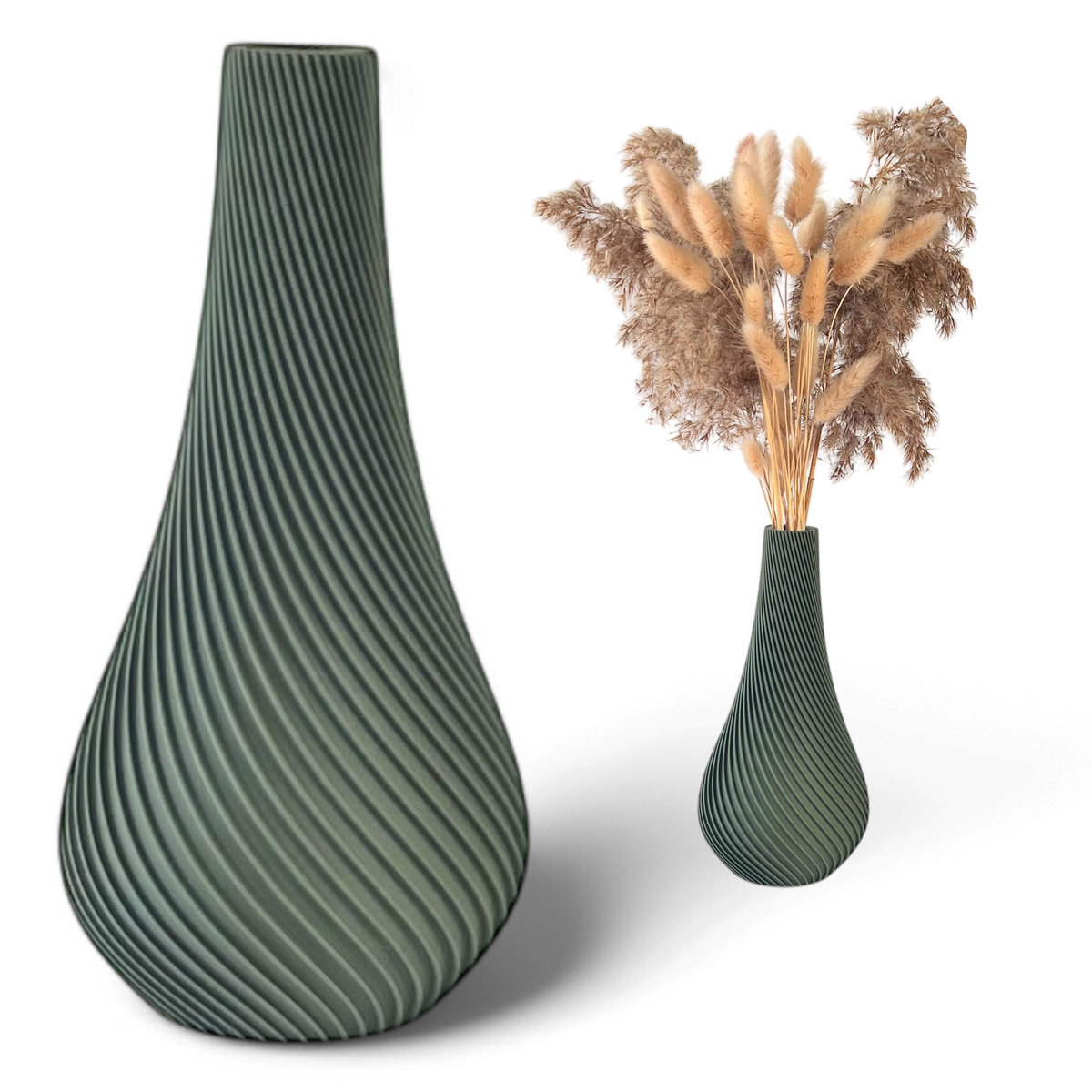 Wazon na kwiaty nietłukący 20 cm Nowoczesny wazon oliwkowy dekoracja domu