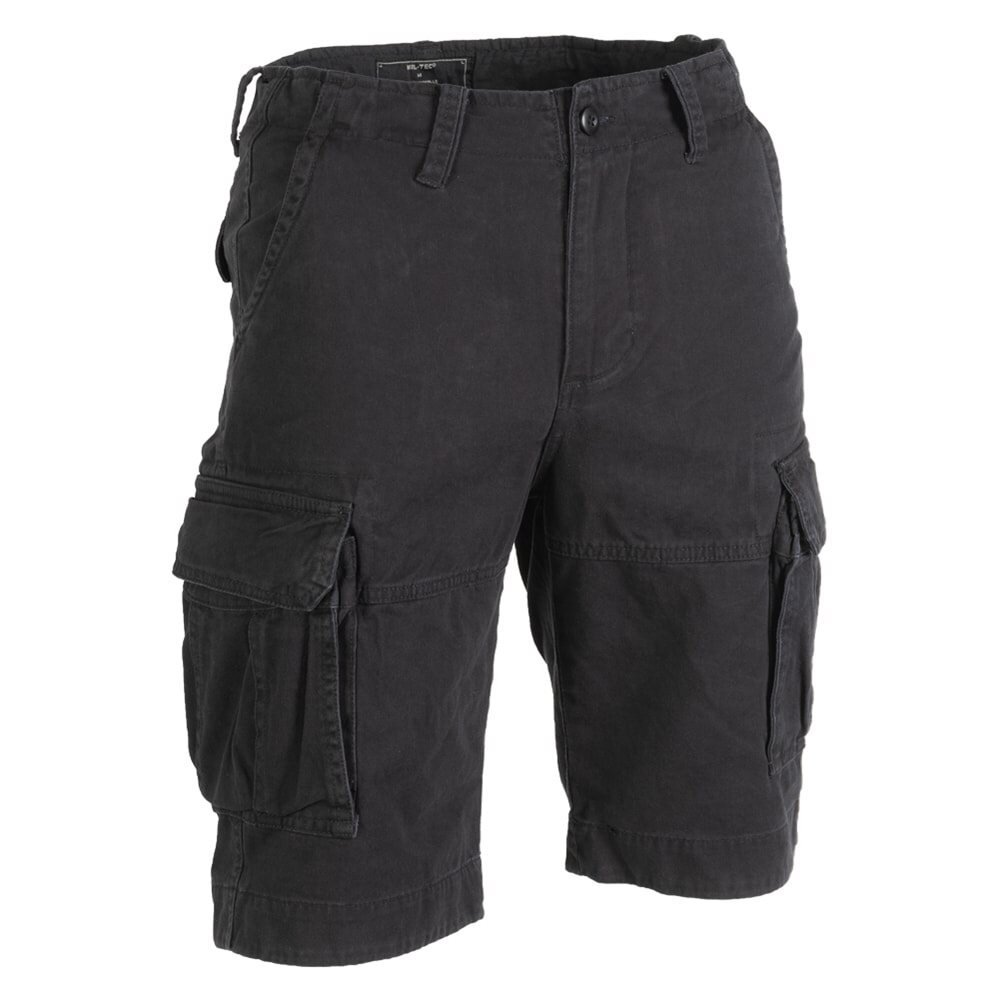 spodnie bojówki krótkie US VINTAGE SHORSTS PREWASH BLACK-XXL