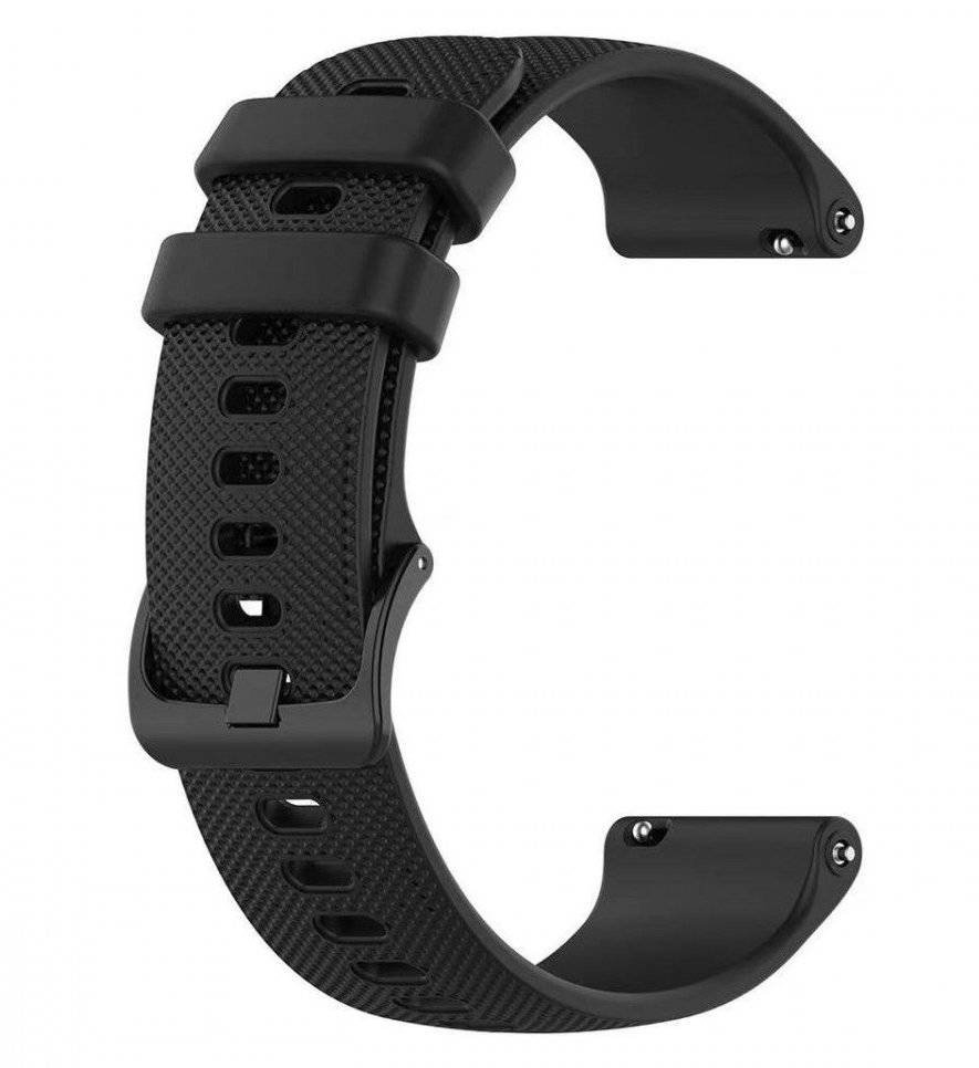 Silikonowy pasek do zegarka 20 mm Diloy SBR42.20.1 czarny