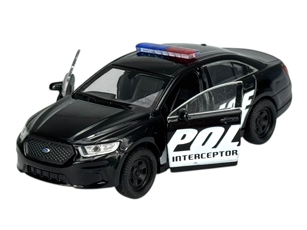 WELLY FORD POLICE INTERCEPTOR CZARNY 1:34 SAMOCHÓD NOWY METALOWY MODEL