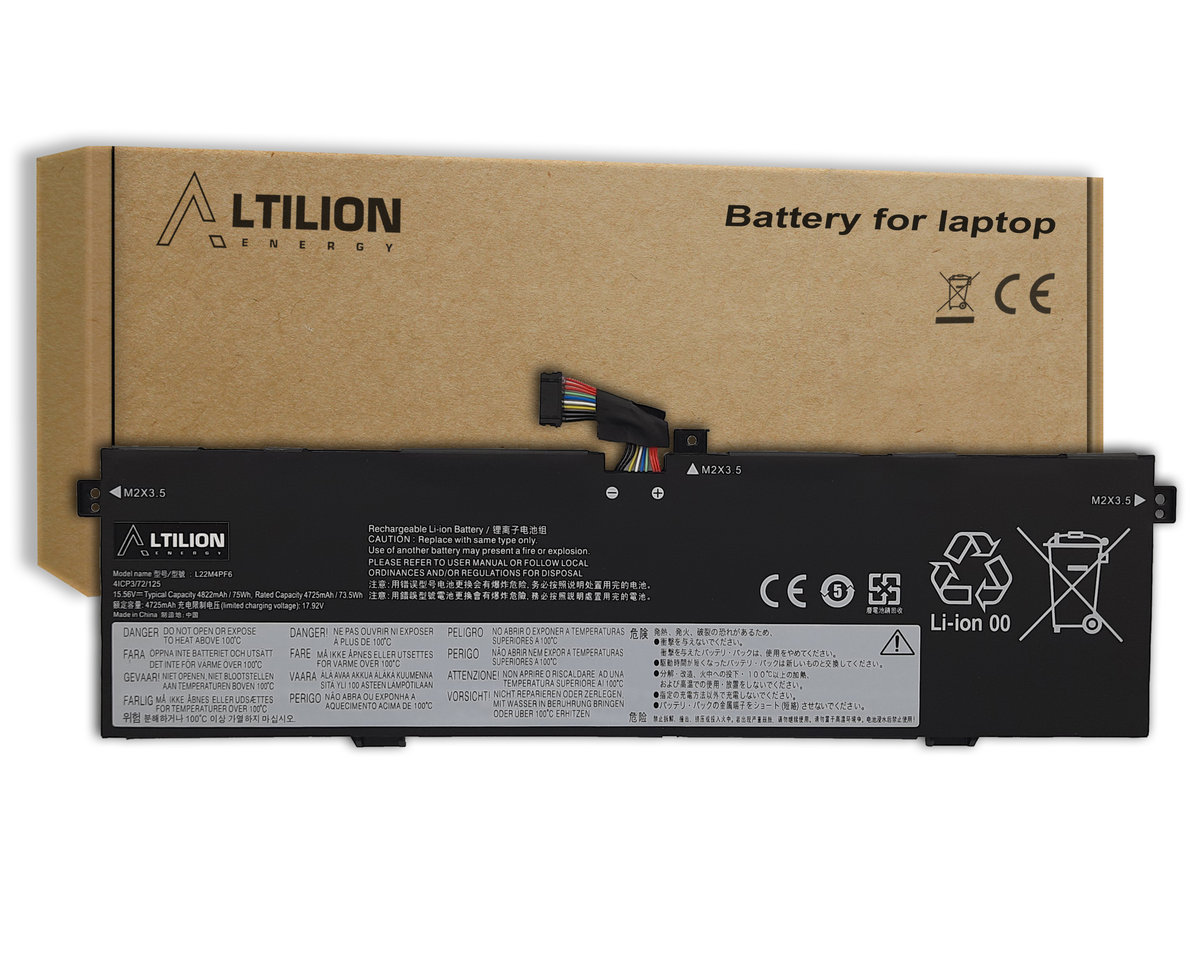 Bateria L22M4PF6 L22C4PF6 do Lenovo Slim Pro 9 14IRP8