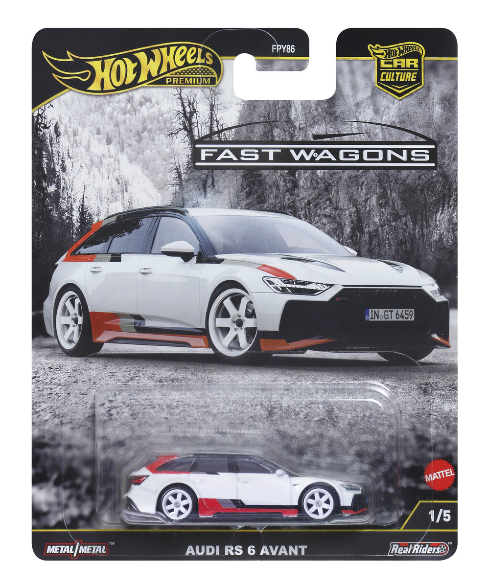Hot Wheels Premium, Kultowe auta, Audi RS 6 Avant, JBK51
