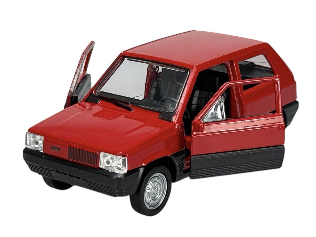 WELLY FIAT PANDA CZERWONY 1:34 SAMOCHÓD NOWY METALOWY MODEL