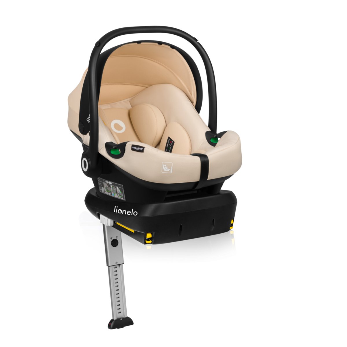 Lionelo Astrid I-Size Beige Sand Fotelik Samochodowy Z Bazą Isofix