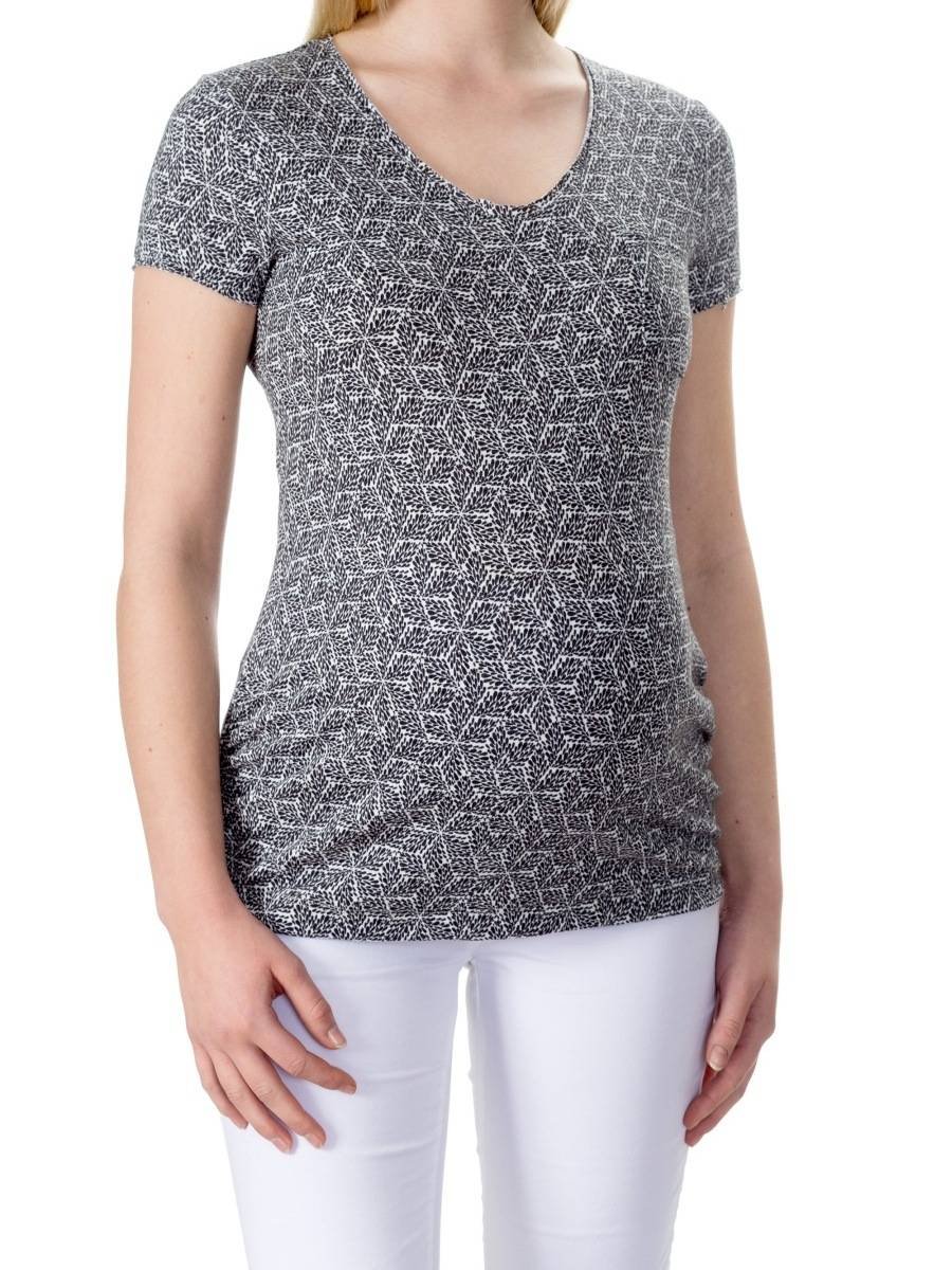 Damski T-shirt ciążowy szary Bellybutton Maternity, r.M
