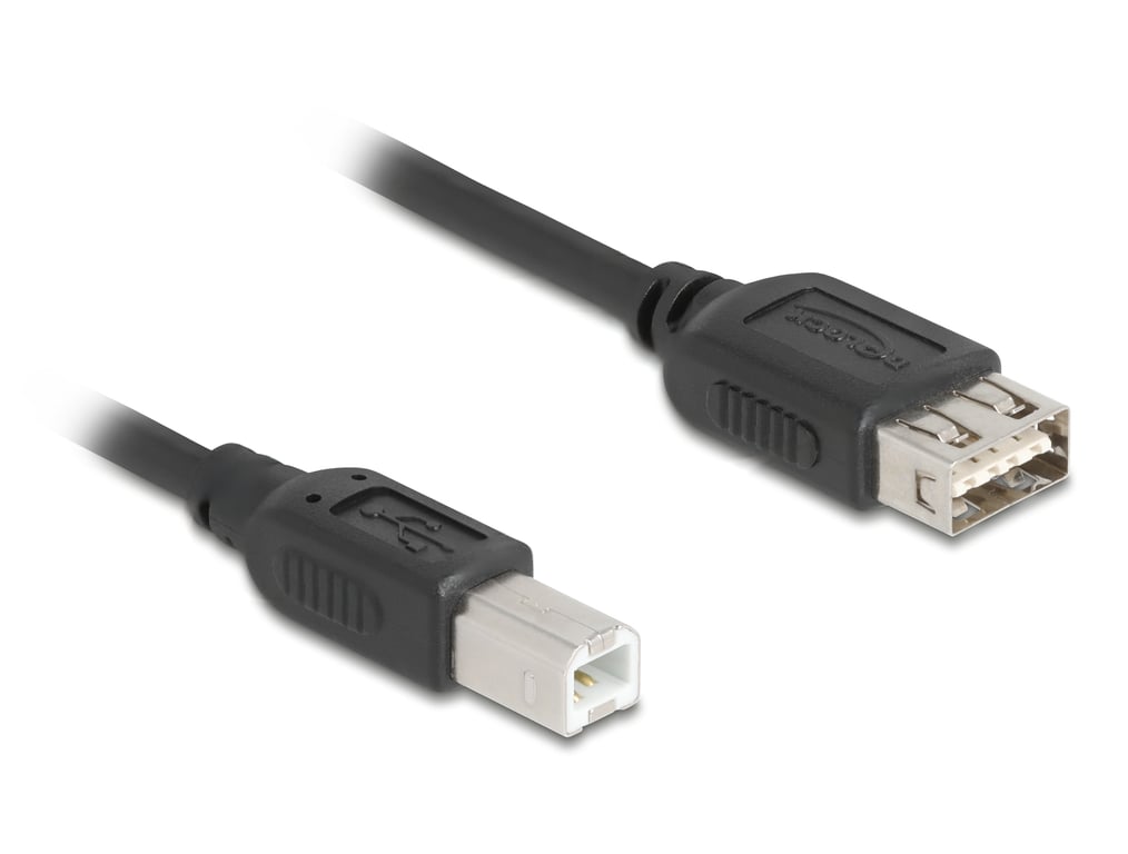 DeLOCK 81528 kabel USB USB 2.0 0,2 m USB B USB A Czarny 81528