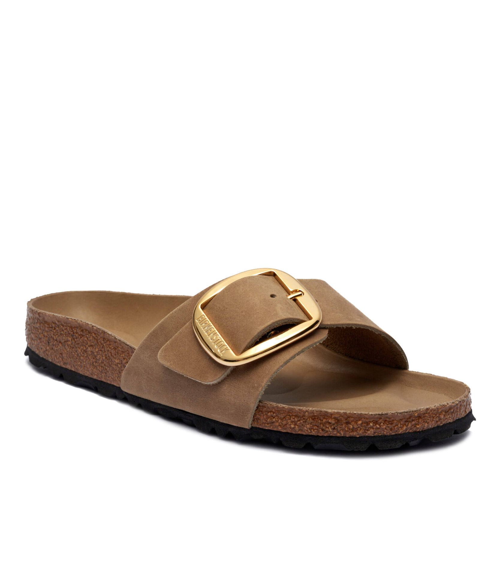 Birkenstock Skórzane klapki Madrid Big Buckle narrow fit