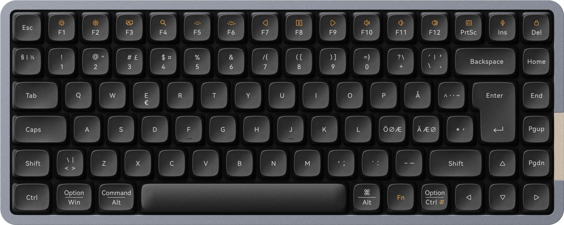 MSI Lofree Flow84 Low Profile Tactile Kailh Phantom Switches, Black