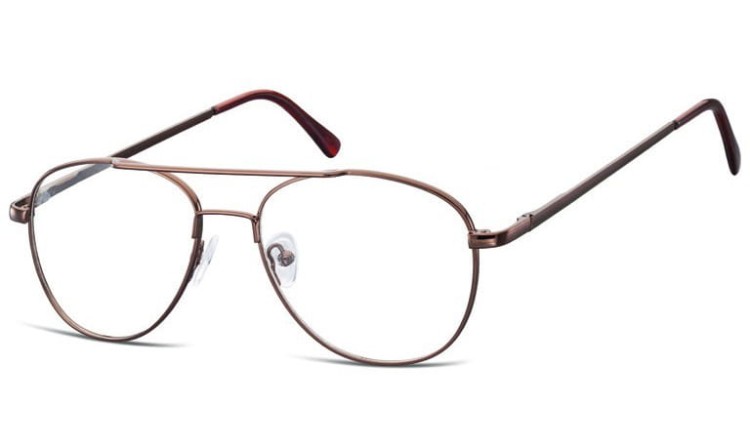 Pilotki zerówki Okulary Oprawki metalowe korekcyjne 791D