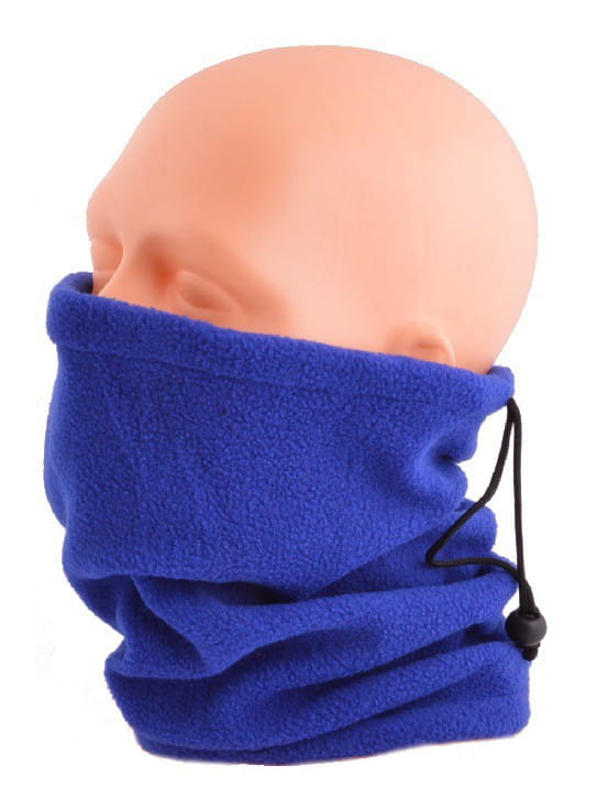 Polarowy Komin - Czapka - Szalik - Chusta - Kominiarka, kolor niebieski