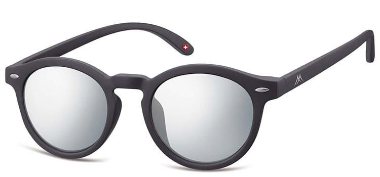 Okulary lenonki Montana MS28 czarne lustrzanki