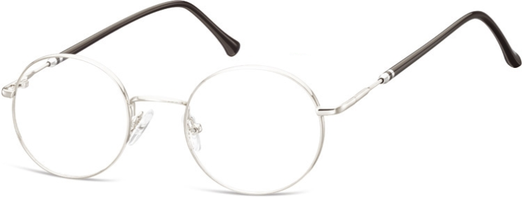 Lenonki okrągłe Okulary oprawki optyczne 926 srebrne