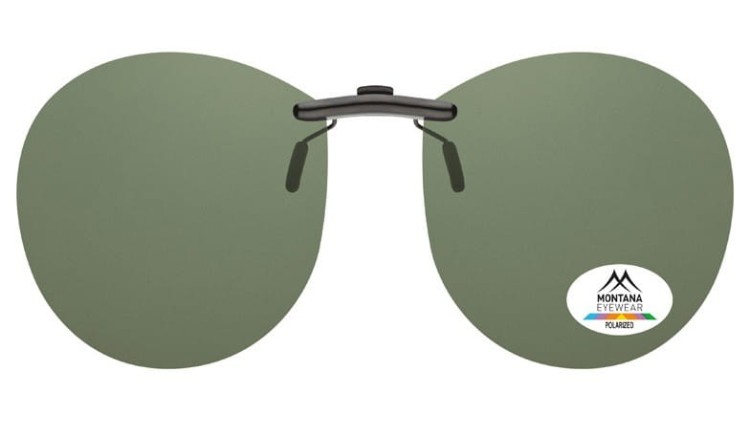 Nakładki zielone Pilotki polaryzacyjne na okulary korekcyjne Montana C4A