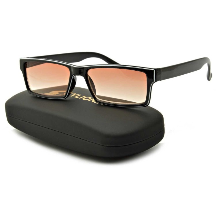 Plusy +4.50 Okulary przyciemniane gradalne do Czytania z flexami ST305