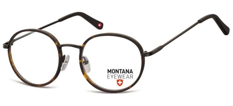 Panterkowe Lenonki okrągłe Okulary Oprawki optyczne MM608B