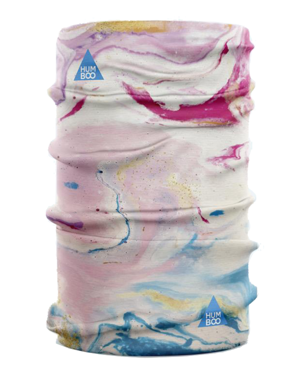 Elastyczny damski cienki komin na szyję różowy - SC.09 SARDONYX