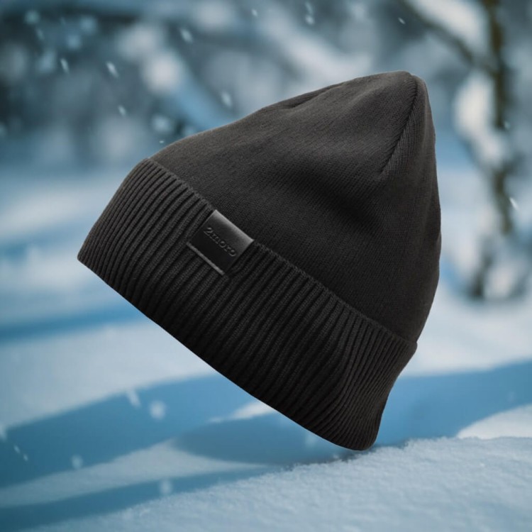 Męska Zimowa Czapka Czarna z polarem - L/XL 2MORO ST-539A