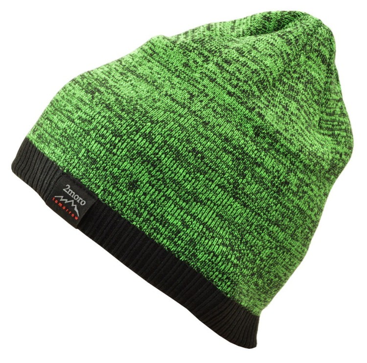 Męska Zimowa Czapka Zielono-czarna z polarem - L/XL TOMORROW ST-511