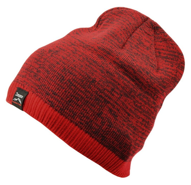 Męska Zimowa Czapka Czerwono-czarna z polarem - L/XL TOMORROW ST-511A