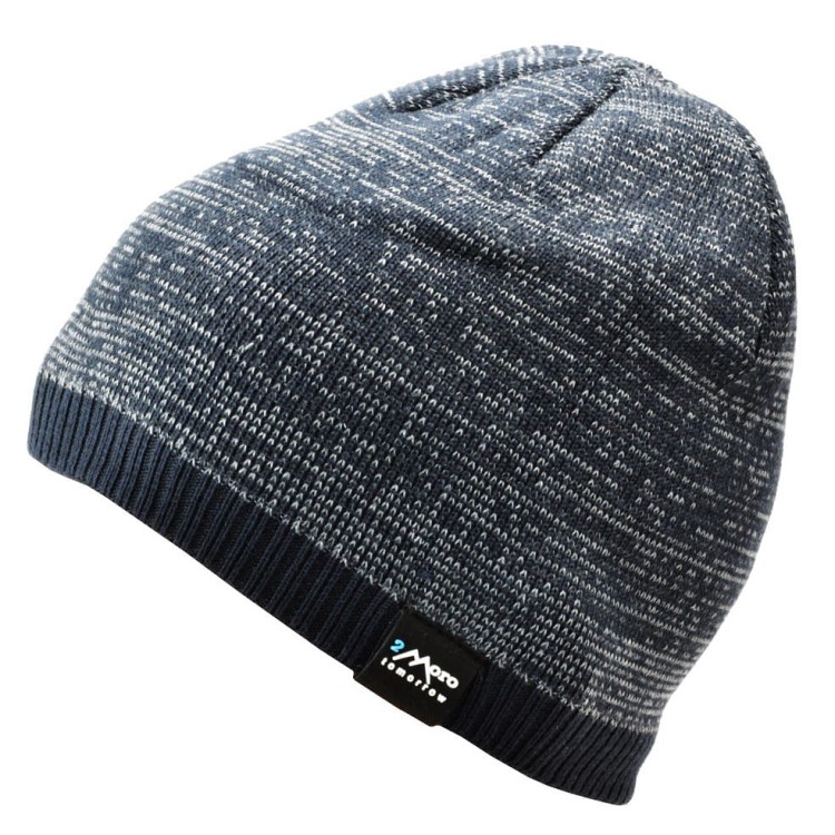 Męska Zimowa Czapka Granatowo-szara z polarem - L/XL TOMORROW ST-547