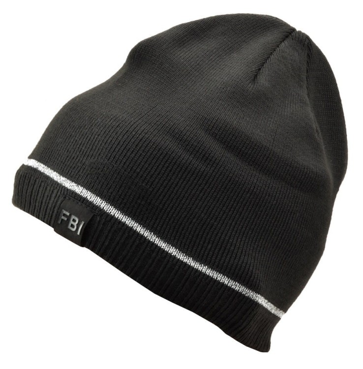 Męska Zimowa Czapka Czarna z polarem - L/XL FBI ST-533B