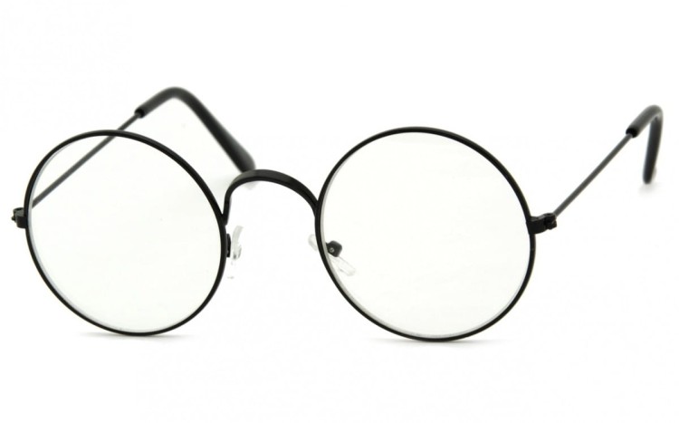 Okulary oprawki OKRĄGŁE Zerówki Uniseks - a'la Lenonki 3147-3