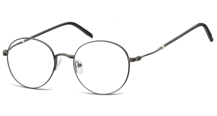 Lenonki okrągłe Okulary oprawki optyczne 927F czarne