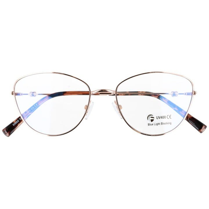 Okulary kocie oczy z filtrem BLUE LIGHT do komputera zerówki 2542